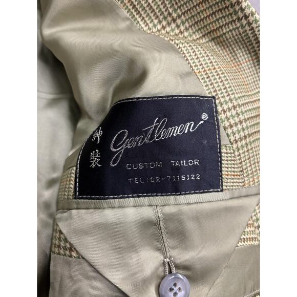 Loro Piana Blazer Mens 42 Green Plaid Cashmere Wool Silk Made Italy Sport Coat - Picture 7 of 10